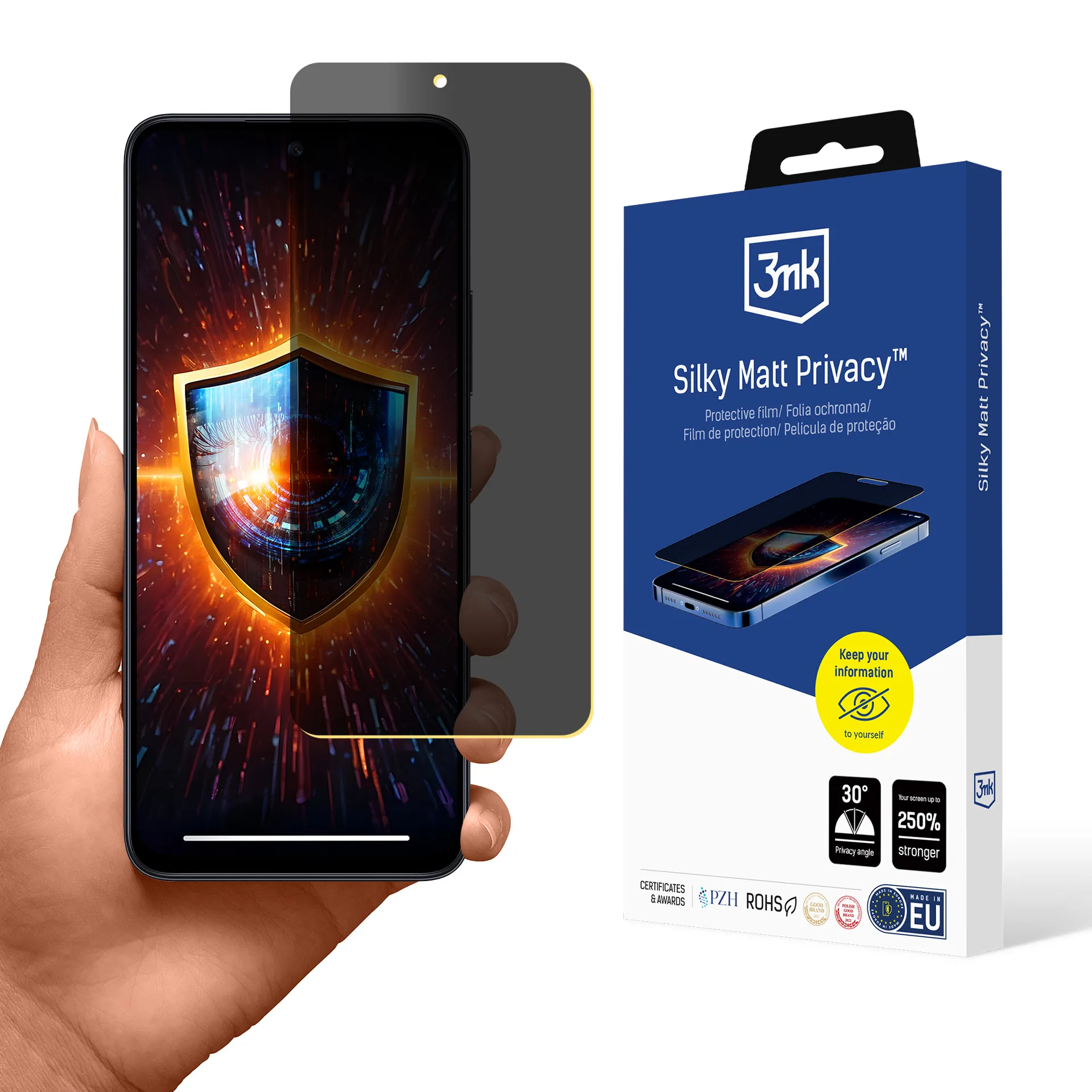 Folia privatizuojanti prie Redmi Note 12 4G - 3mk Silky Matt Privacy